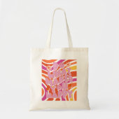 ハッピー肯定可愛いレトロトートバッグ トートバッグ (正面)