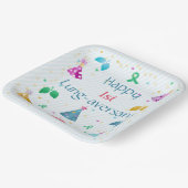 ハッピー肺平均パーティー ペーパープレート (傾斜あり)