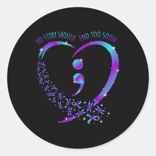 ハッピー自殺認識度支援 ラウンドシール (正面)