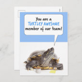 ハッピー行政プロフェッショナルデーかわいいオフィス シーズンポストカード (正面/裏面)