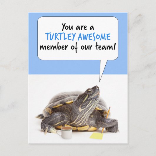 ハッピー行政プロフェッショナルデーかわいいオフィス シーズンポストカード (正面)