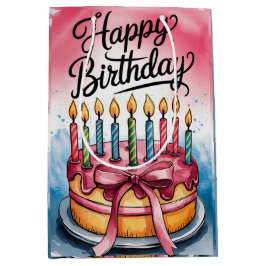 ハッピー誕生デイ抱き枕 ミディアムペーパーバッグ