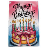 ハッピー誕生デイ抱き枕 ミディアムペーパーバッグ (裏面)