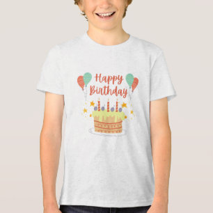 ハッピー誕生デー トライブレンドTシャツ