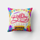 ハッピー誕生日 クッション (裏面)
