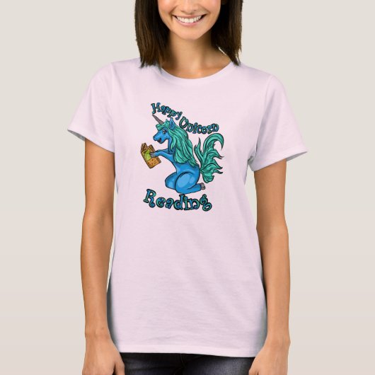 ハッピー読ユニコーンのカラーティー Tシャツ (正面)