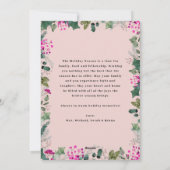 ハッピー赤面ピンク2フォトホリデーカード シーズンカード (裏面)