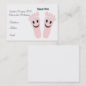 ハッピー足ズチロポディスト名刺 名刺 (正面/裏面)