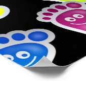 ハッピー足壁紙 ポスター (角)