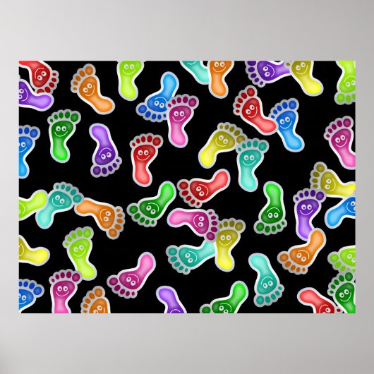 ハッピー足壁紙 ポスター (正面)