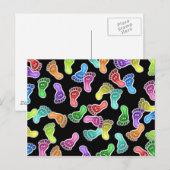 ハッピー足壁紙 ポストカード (正面/裏面)