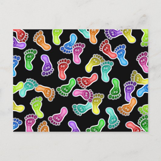 ハッピー足壁紙 ポストカード (正面)