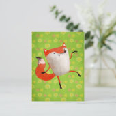 ハッピー踊りキツネ ポストカード (スタンド正面)