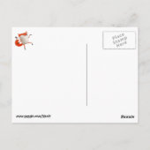 ハッピー踊りキツネ ポストカード (裏面)