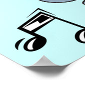 ハッピー踊りキャット音楽ポスター ポスター (角)