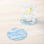 ハッピー踊りサニークラウドデコール ラウンドペーパーコースター (インサイチュ)