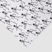 ハッピー踊りスケルトンのホラーパターン 薄葉紙 (詳細)