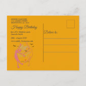 ハッピー踊りヨガガガールズアナウンスメントハガキ 案内ポストカード (裏面)