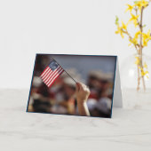 ハッピー退役軍人の日挨拶状 カード (黄色い花)