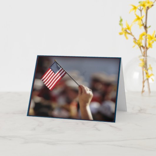 ハッピー退役軍人の日挨拶状 カード (黄色い花)