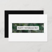 ハッピー退役軍人の日(《写真》ぼけ味) 招待状 (正面/裏面)