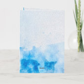 ハッピー退役軍人デイウォーターカラーアメリカフラッグ感謝していヨー サンキューカード (裏面)