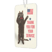 ハッピー退役軍人デイキャットホールディングフラッグ&サルティング カーエアーフレッシュナー (左)