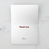 ハッピー退役軍人デイサンキューカード シーズンカード (内部)