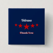 ハッピー退役軍人デイボタン 缶バッジ (正面)