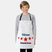 ハッピー退役軍人デー エプロン (着用した状態)