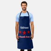 ハッピー退役軍人デー エプロン (着用した状態)