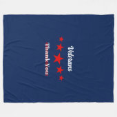 ハッピー退役軍人デー フリースブランケット (正面(横))