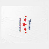 ハッピー退役軍人デー フリースブランケット (正面(横))