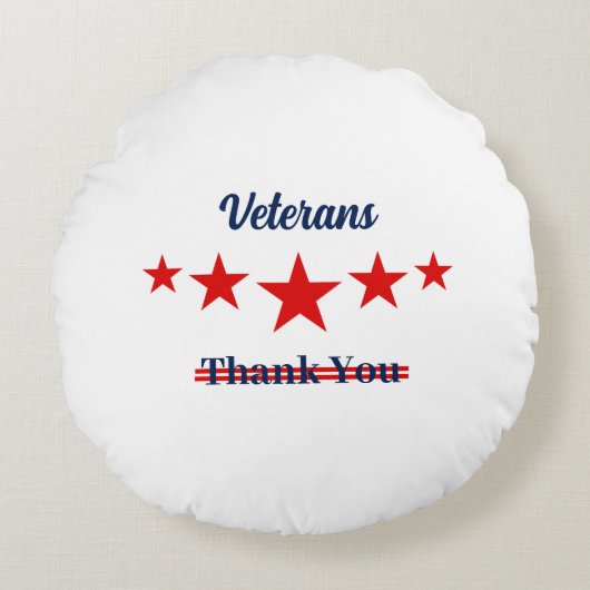 ハッピー退役軍人デー ラウンドクッション (正面)
