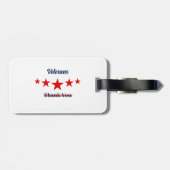 ハッピー退役軍人デー ラゲッジタグ (裏面横)