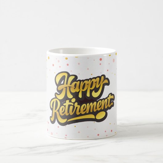ハッピー退職お祝いマグカップ コーヒーマグカップ