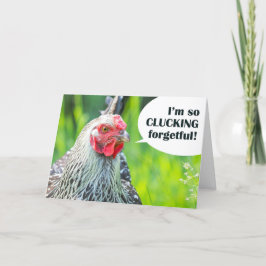 ハッピー遅れ誕生日for AnyoneChickenユーモア シーズンカード