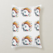 ハッピー遊フラームデザイン アクセントクッション (正面(垂直))