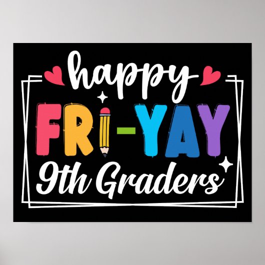 ハッピー金 – 日9年生9年生Fridays ポスター (正面)