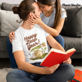 ハッピー閏年2月29日ヴィンテージ白番 Tシャツ