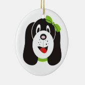 ハッピー間抜けパピーカスタムオーナメント セラミックオーナメント (右)