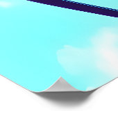 ハッピー陽気なアニメキャットガール | AIアートポスター ポスター (角)