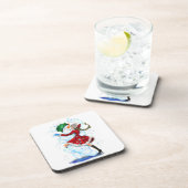 ハッピー雪だるまとガールダンスタンゴクリスマスパーティー コースター (右側)