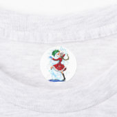 ハッピー雪だるまとガールダンスタンゴクリスマスパーティー ラベル (貼付)