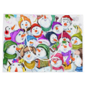 ハッピー雪だるまのクリスマス ギフトバッグ (裏面)