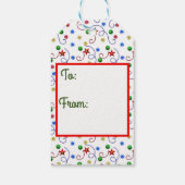 ハッピー雪だるまギフトラベル ギフトタグ (裏面)