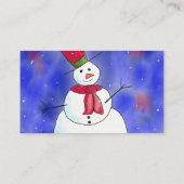 ハッピー雪だるまクリスマスロイヤリティ ロイヤリティカード (裏面)