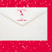 ハッピー雪だるまクリスマス セルフインキングスタンプ