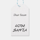 ハッピー雪だるまファミリーギフトラベル ギフトタグ (裏面)