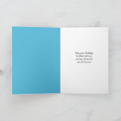 ハッピー雪だるまレトロクリスマスカード シーズンカード (内部)